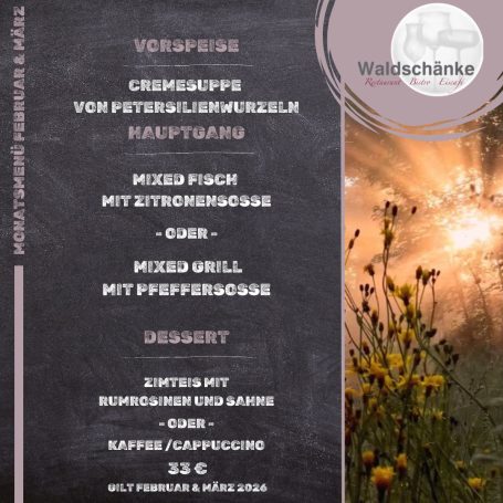 Monatsmenü Monatsmenü