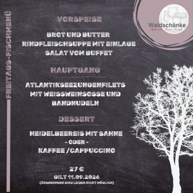 Freitags-Fischmenü Freitags-Fischmenü