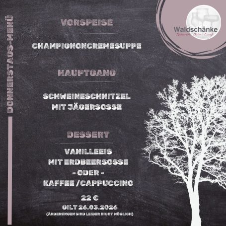 Donnerstags - Menü Donnerstags - Menü